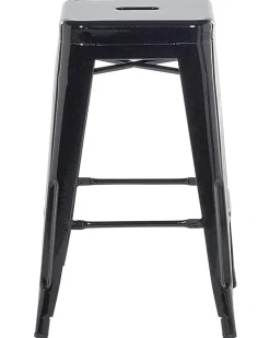 Beliani Baarijakkara Teras Musta 60 Cm 2 Kpl Cabrillo Shop