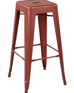 Beliani Baarijakkara Teras Punainen/Kulta 76 Cm 2 Kpl Cabrillo Sale