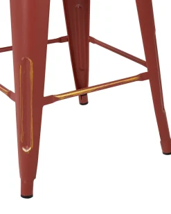 Beliani Baarijakkara Teras Punainen/Kulta 76 Cm 2 Kpl Cabrillo Sale