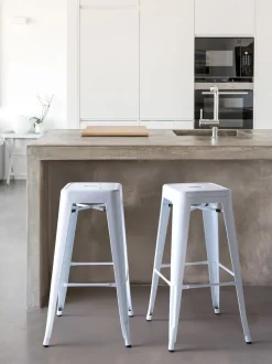 Beliani Baarijakkara Teras Valkoinen 76 Cm 2 Kpl Cabrillo Cheap