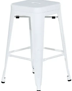 Beliani Baarijakkara Teras Valkoinen 60 Cm 2 Kpl Cabrillo Cheap