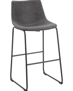 Beliani Baarituoli Kangas Harmaa 2 Kpl Franks Cheap