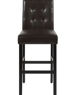 Beliani Baarituoli Keinonahka Ruskea Madison Fashion