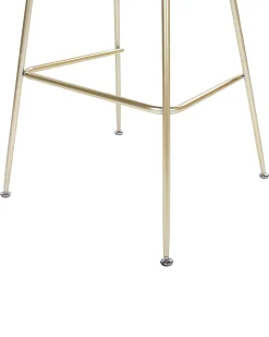 Beliani Baarituoli Sametti Vaaleanharmaa 2 Kpl Arcola Fashion