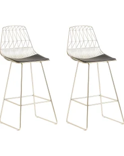 Beliani Baarituoli Teras Kulta 2 Kpl Preston Cheap