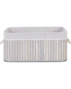 Beliani Bambukori Harmaa 5 Kpl Talpe Flash Sale