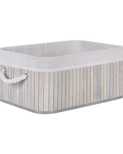 Beliani Bambukori Harmaa 5 Kpl Talpe Flash Sale