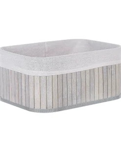 Beliani Bambukori Harmaa 5 Kpl Talpe Flash Sale