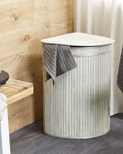 Beliani Bambukori Harmaa 42 X 30 Cm Badulla Best Sale