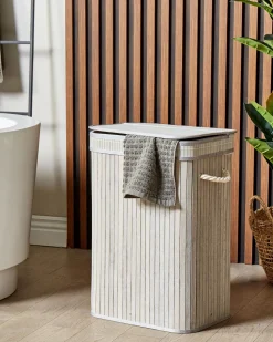 Beliani Bambukori Harmaa 40 X 30 Cm Kalutara Cheap