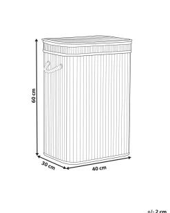 Beliani Bambukori Harmaa 40 X 30 Cm Kalutara Cheap