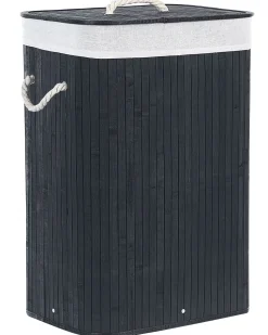 Beliani Bambukori Musta 40 X 30 Cm Komari Flash Sale