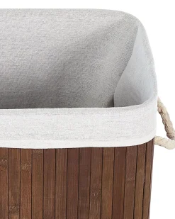 Beliani Bambukori Tumma Puu 40 X 30 Cm Komari Flash Sale