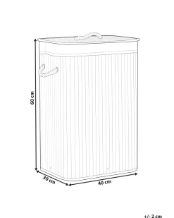 Beliani Bambukori Tumma Puu 40 X 30 Cm Komari Flash Sale