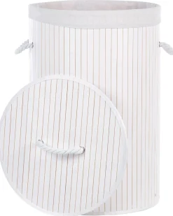 Beliani Bambukori Valkoinen 40 Cm Sannar Cheap