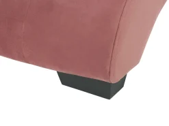 Beliani Divaani Bluetooth-Kaiuttimella Ja Usb-Portilla Sametti Vaaleanpunainen Simorre Clearance