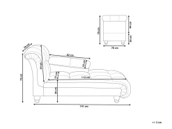Beliani Divaani Kangas Ruskeanharmaa Lormont Best Sale