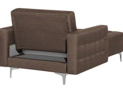 Beliani Divaani Kangas Tummanruskea Aberdeen Sale