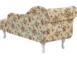 Beliani Divaani Kangas Vasenk. Beige Kukkakuvio Nimes Best