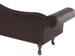 Beliani Divaani Keinonahka Oikeak. Ruskea Lattes Online