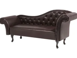 Beliani Divaani Keinonahka Oikeak. Ruskea Lattes Online