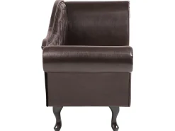 Beliani Divaani Keinonahka Oikeak. Ruskea Lattes Online