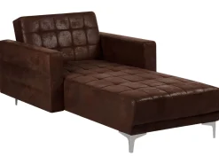 Beliani Divaani Keinonahka Ruskea Aberdeen Online