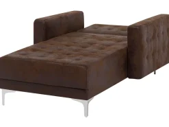 Beliani Divaani Keinonahka Ruskea Aberdeen Online