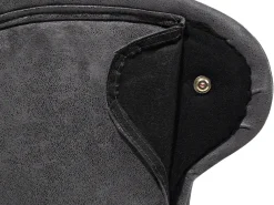 Beliani Divaani Keinonahka Vasenk. Tummanharmaa Nimes Clearance