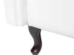 Beliani Divaani Keinonahka Vasenk. Valkoinen Lattes Online