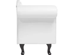 Beliani Divaani Keinonahka Vasenk. Valkoinen Lattes Online