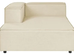 Beliani Divaani Pellava Oikeak. Beige Aprica Hot