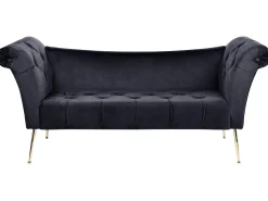 Beliani Divaani Sametti Musta Nantilly Store