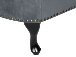 Beliani Divaani Sametti Oikeak. Harmaa Nimes Clearance