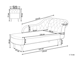 Beliani Divaani Sametti Oikeak. Harmaa Nimes Clearance