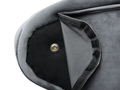 Beliani Divaani Sametti Oikeak. Harmaa Nimes Clearance