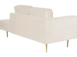 Beliani Divaani Sametti Vasenk. Beige Miramas Online