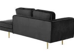 Beliani Divaani Sametti Vasenk. Musta Miramas Sale