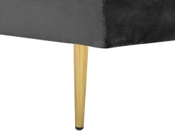 Beliani Divaani Sametti Vasenk. Musta Miramas Sale