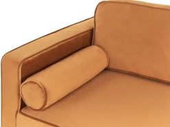 Beliani Divaani Sametti Vasenk. Oranssi Miramas Clearance