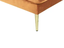 Beliani Divaani Sametti Vasenk. Oranssi Miramas Clearance