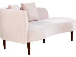 Beliani Divaani Sametti Vasenk. Pastellipinkki Chaumont Fashion