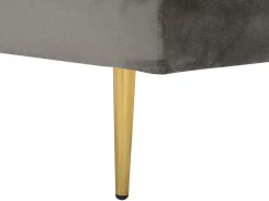 Beliani Divaani Sametti Vasenk. Ruskeanharmaa Miramas Online