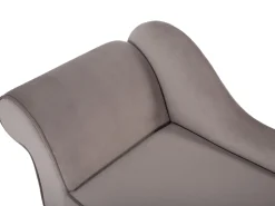 Beliani Divaani Sametti Vasenk. Ruskeanharmaa Biarritz Cheap