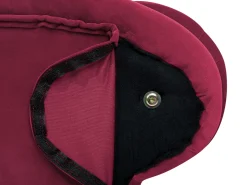 Beliani Divaani Sametti Vasenk. Tummanpunainen Nimes Best