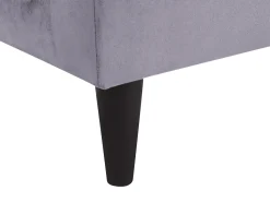 Beliani Divaani Sametti Vasenk. Tummanharmaa Luiro Flash Sale