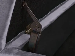 Beliani Divaani Sametti Vasenk. Tummanharmaa Luiro Flash Sale