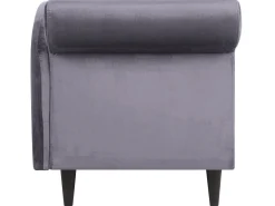 Beliani Divaani Sametti Vasenk. Tummanharmaa Luiro Flash Sale