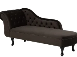 Beliani Divaani Sametti Vasenk. Tummanruskea Nimes Flash Sale