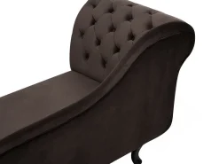 Beliani Divaani Sametti Vasenk. Tummanruskea Nimes Flash Sale